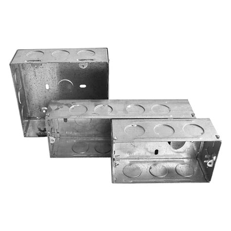 2x2x6 metal box|exposed outlet box.